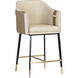 Carter 39.5 inch Napa Beige / Napa Tan Counter Stool